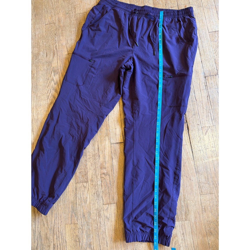 Eddie Bauer Womens Plum Purple Fleece Lined Cargo Joggers Pants Plus Size 16 - Picture 3 of 10